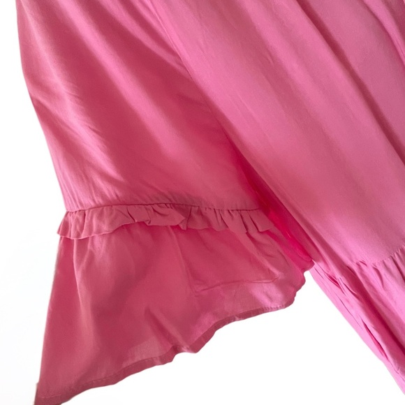 NEW Petal and Pup rayon tiered V-neck dress medium flowing boho pockets NWT pink - Picture 5 of 10